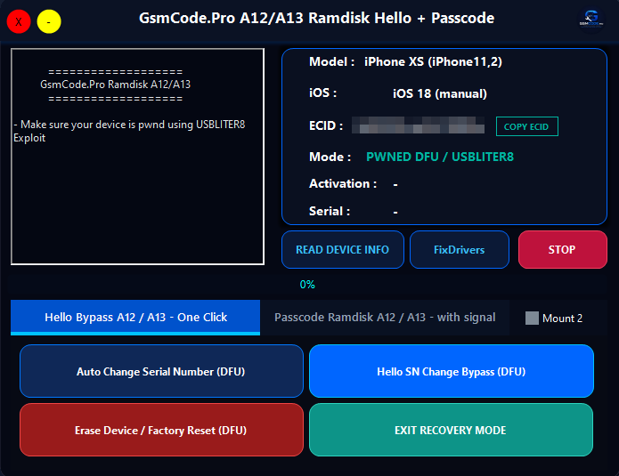 GSMCode.Pro Ramdisk Tool USBLiter8